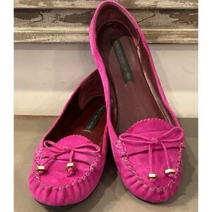 Marc By Marc Jacobs Women's Fuchsia Suede Moccasins Size 40 US 9-10